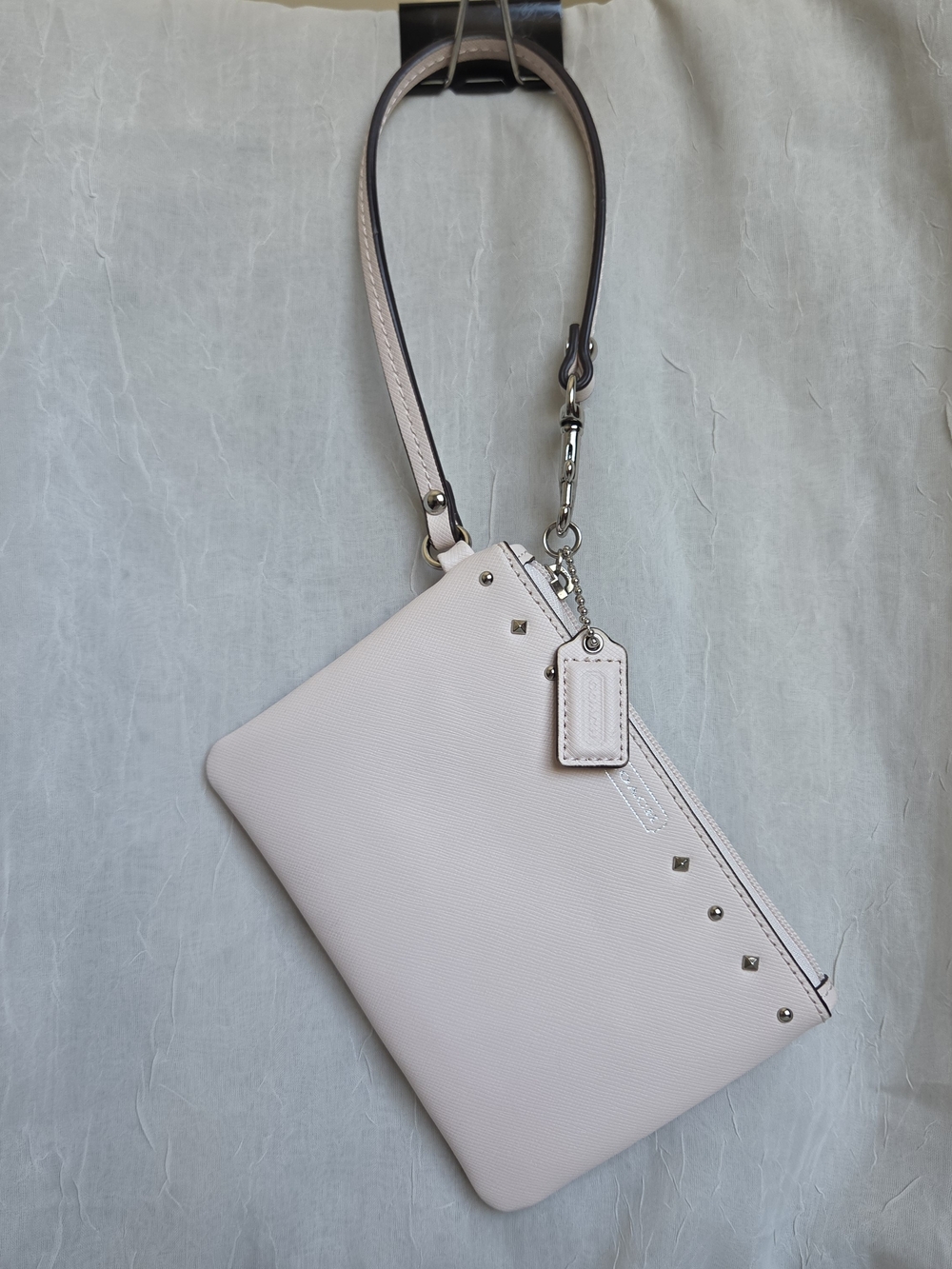 Coach Darcy Soft Pink Studded Wristlet